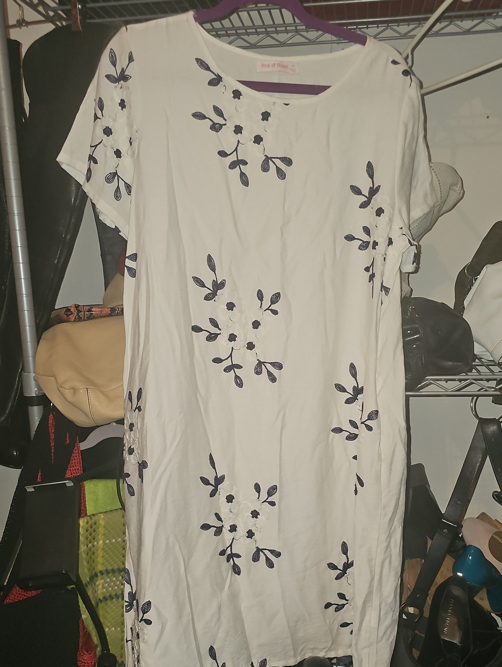 Women’s  Floral Embroidered Shift Dress